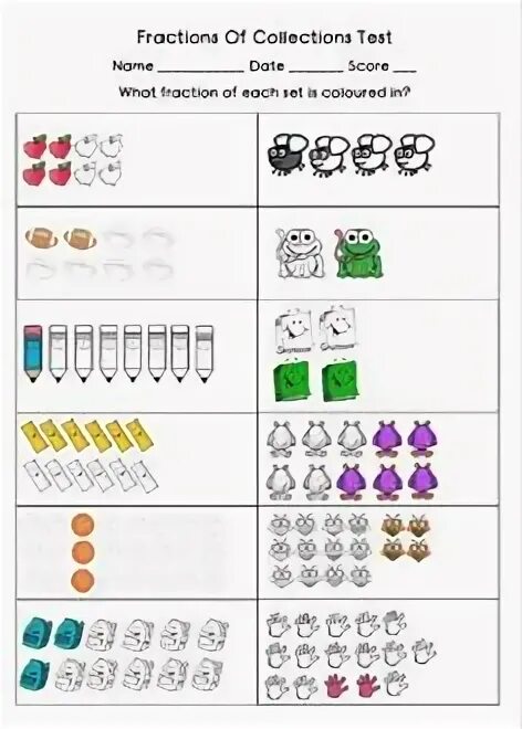 Test collection. Fractions Test. Fractions of Group or Set с ответами. Fraction collection. Addition of fractions 5 Grade Test.