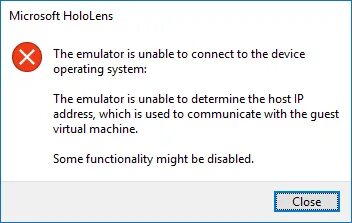 HOLOLENS 2 Emulator. The device operates