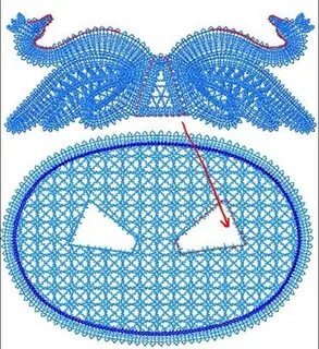 Лебеди крючком схемы и описание