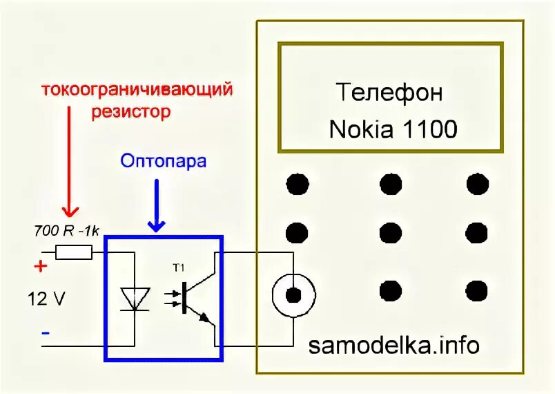 Подключение сотовых телефонов. Сигнализация из мобильного телефона. Оптопара для сигнализации. Как сделать сигнализацию из мобильного телефона своими руками. Оптопара схема включения.