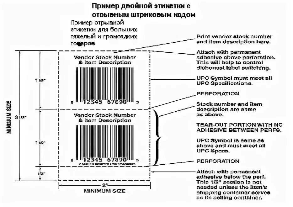 Специальная этикетка