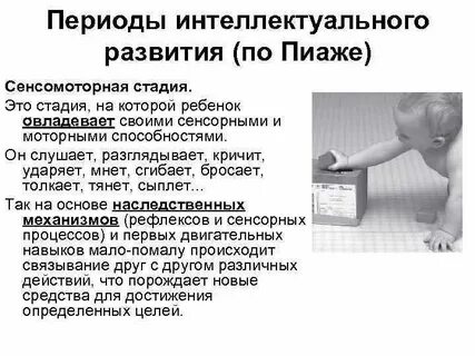Сенсомоторное развитие возраст