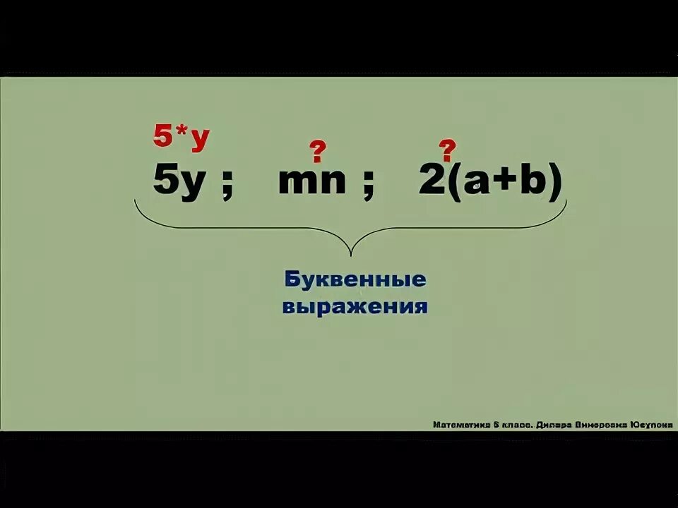 Числовые и буквенные выражения видеоурок 5 класс. Числовые и буквенные выражения видеоурок 5 класс