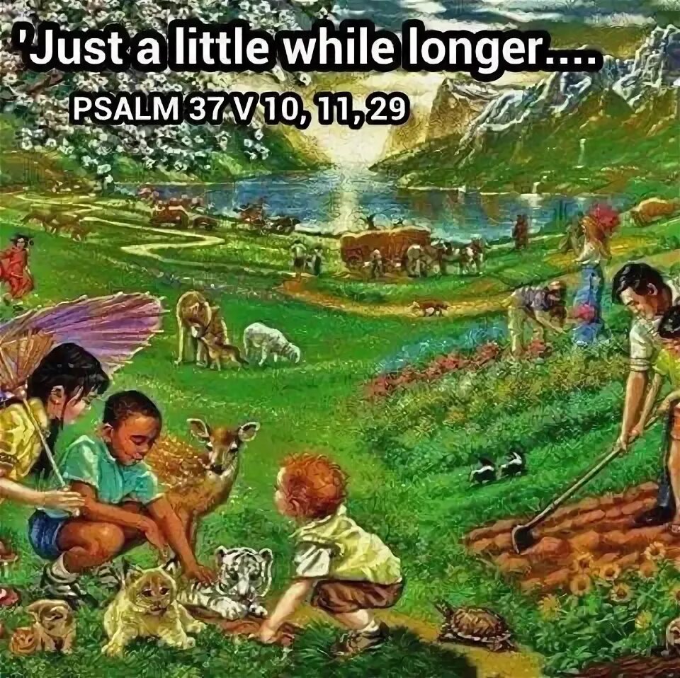 At least for a while. Paradise on earth. no earth forever.