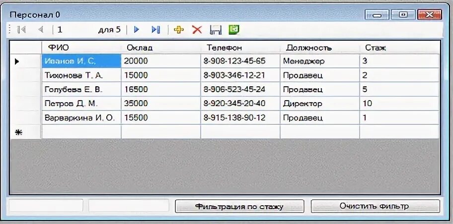 Справочник кадры. Справочник кадры