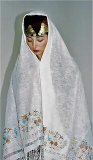 Traditional Crimean Tatar headgear. 