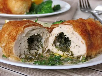 Котлеты по киевски с грибами