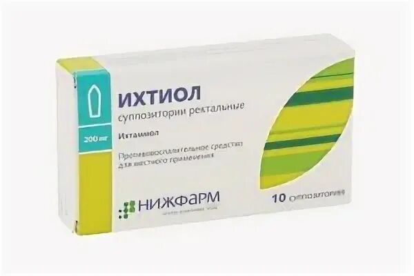 Ихтиоловые свечи при геморрое