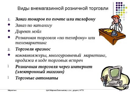Виды продаж товара
