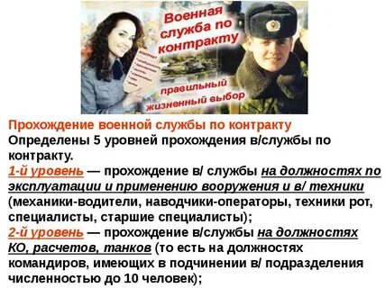 Прохождение службы по контракту
