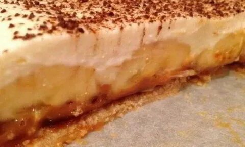 Торт с бананом и сгущенкой без выпечки