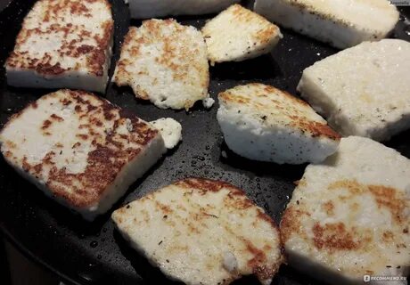 Жареный адыгейский сыр на сковороде