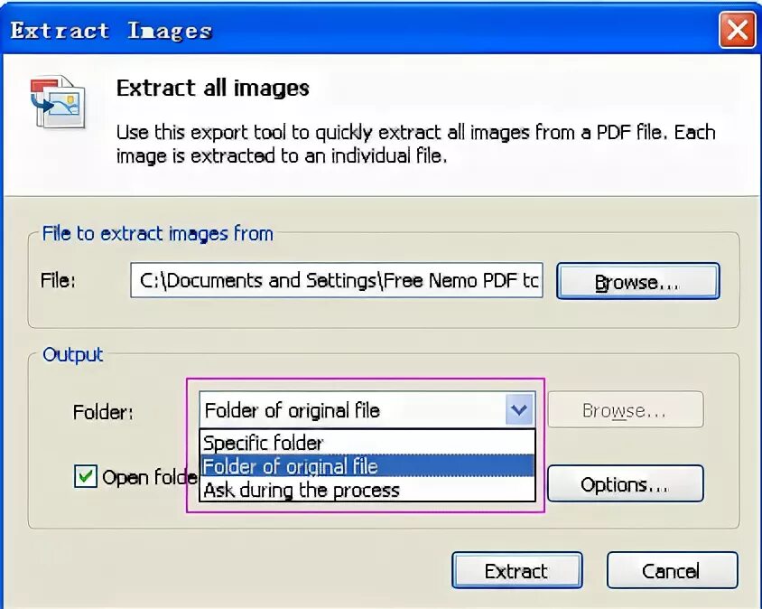 Image extractor. Image extractor