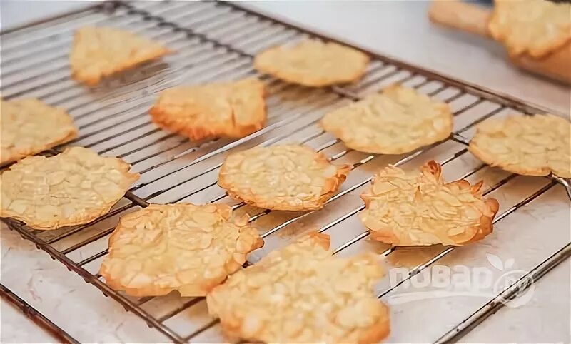 Печенье с миндалём "Тюиль" (Французская кухня), которое можно есть без остановки