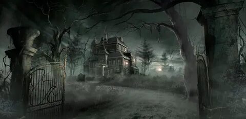 The dark old house