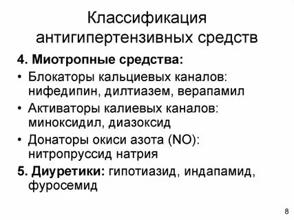 Миотропные средства