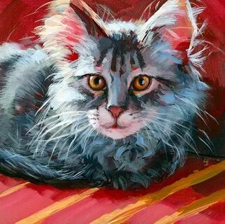 Кошка акрил