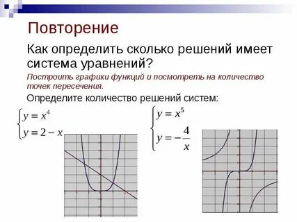 Сколько решений имеет система уравнений ответ