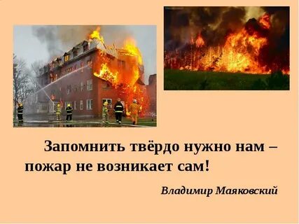 Окружающий мир рабочая тетрадь пожар