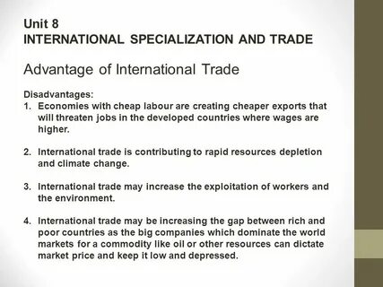 1 of international trade