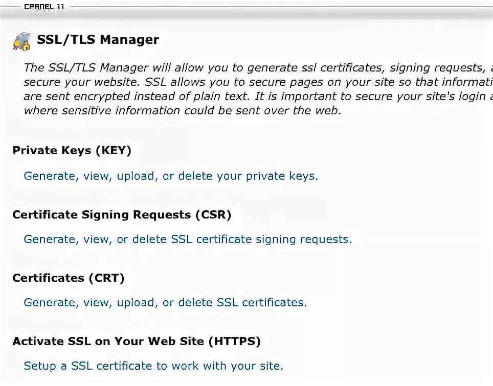 Private ssl