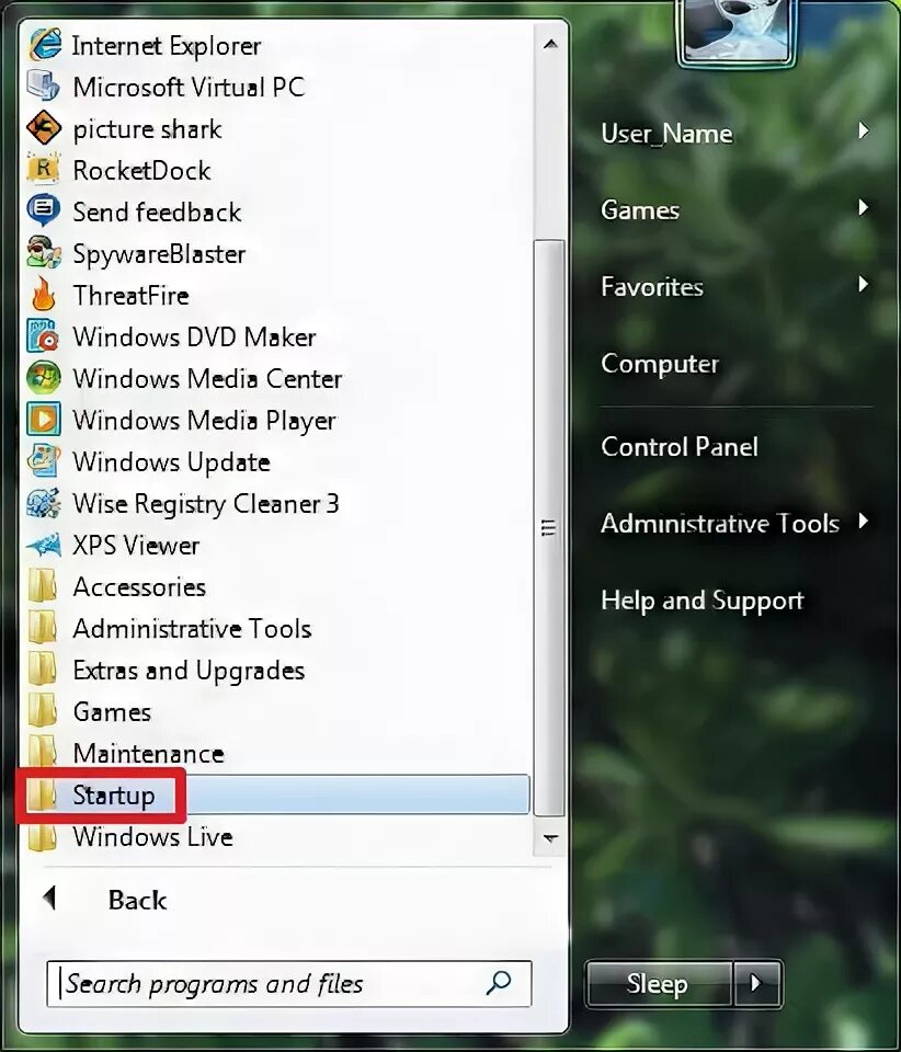 Start menu programs startup. Start menu programs startup
