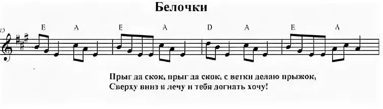 Ноты средняя группа