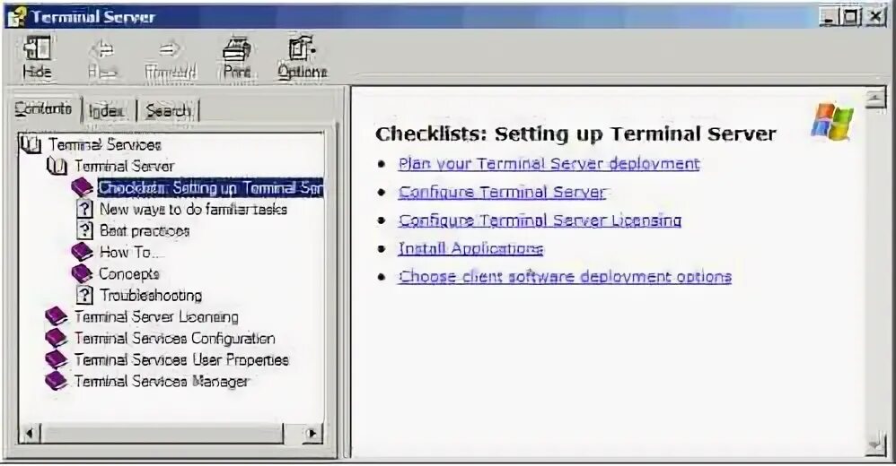 Terminal services
