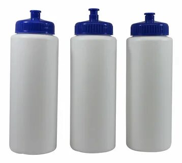 Pinnacle Mercantile Sports Squeeze Water Bottles Push/pull Cap Wide Mouth 3...