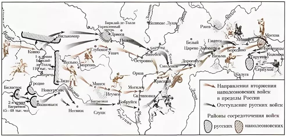 Контурная карта 1812