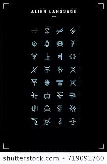 Alien language. Алфавит нло. alien language alphabet.