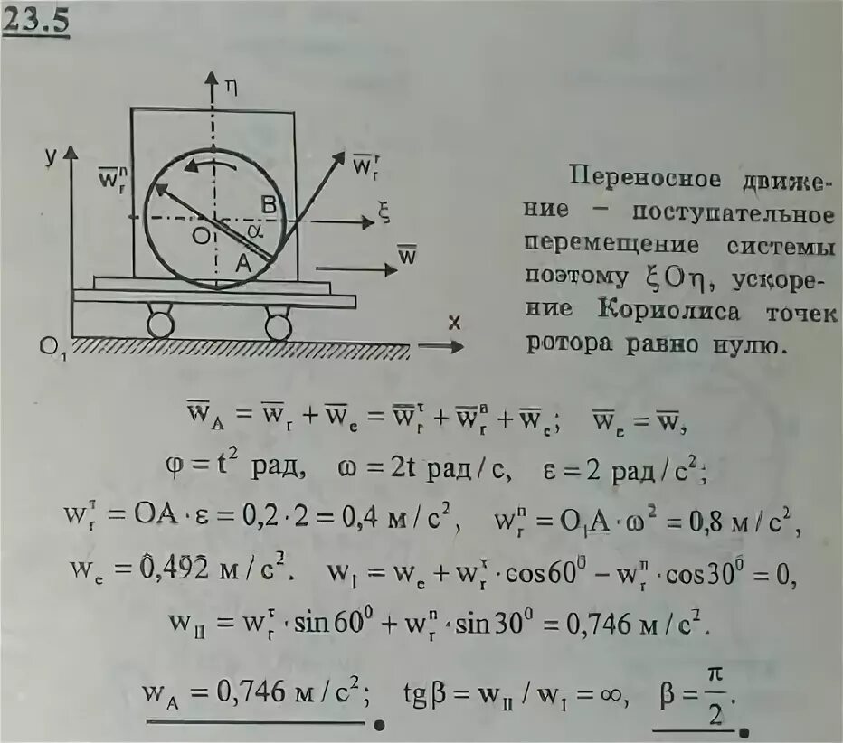 Тележка равномерно движется. Мещерский теоретическая механика 23.2. Теоретическая механика задачи с решением Мещерский. Мещерский теоретическая механика задачник. Ротор теоретическая механика.