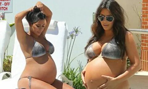 kim kardashian pregnant bikini - byhershop.com.