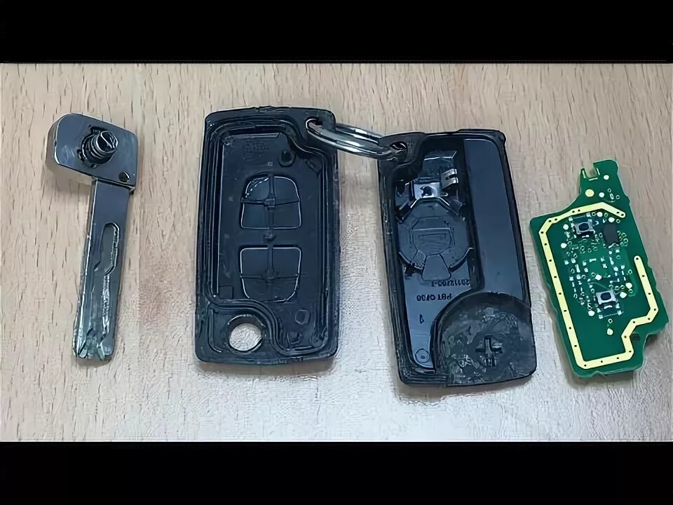 Как поменять батарейку в ключе пежо 5008 Замена корпуса ключа пежо 207