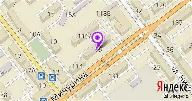 Мичурина самара на карте