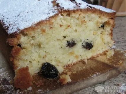 С изюмом пирог с молоком