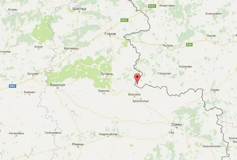 Суджа курская область карта граница с украиной