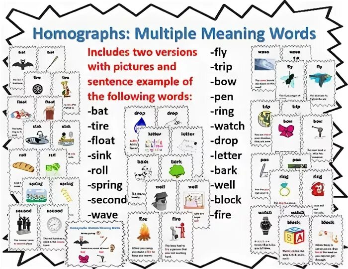 Words that have two meanings. Homographs примеры. Homographs в английском языке. Words with multiple meanings. Examples for homographs.