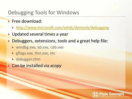 Debugging tools