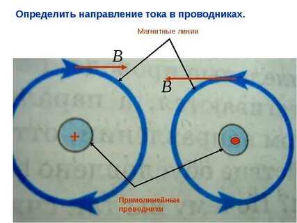 Нарисуем направление тока