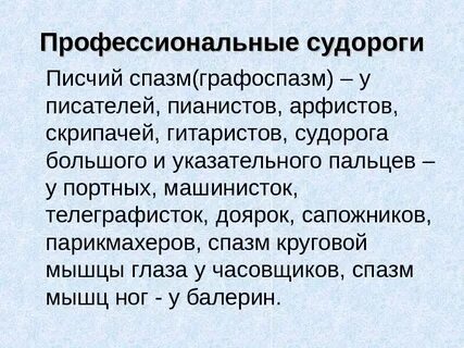Писчий спазм