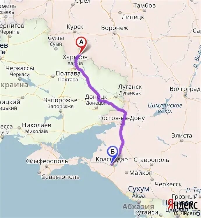 Ростов на дону симферополь расстояние