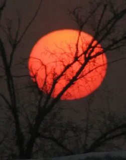 Бывает красное солнце