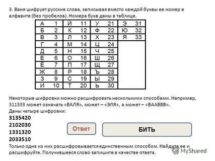 Вася шифрует