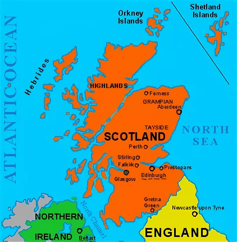 Маленькая шотландия на карте. Географическое положение Шотландии на карте. Географическая карта Шотландии.