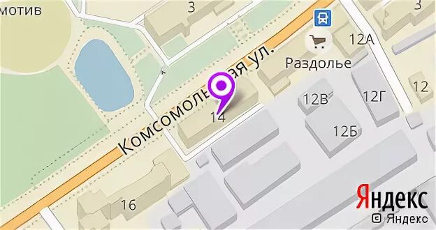 Кирова 14 карта