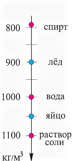 Плотность яйца больше плотности воды.