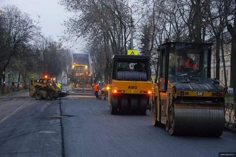 Ремонт дороги псковская область