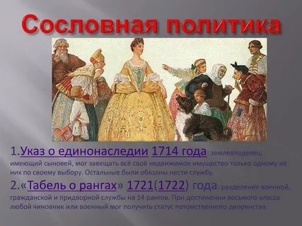 Указ петра i о единонаследии