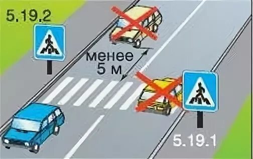 Сколько парковаться от пешеходного перехода